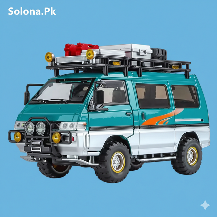 1:24 Mitsubishi Delica Off-Road MPV Metal Alloy Car Model