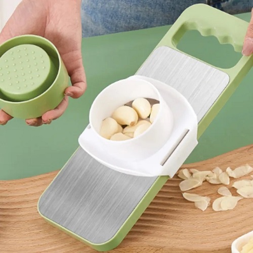 Manual Food Grater, Grater and Slicer with Stainless Steel Blade, Multi-functional Vegetable Fruit Slicer for Kitchen - Image 2
