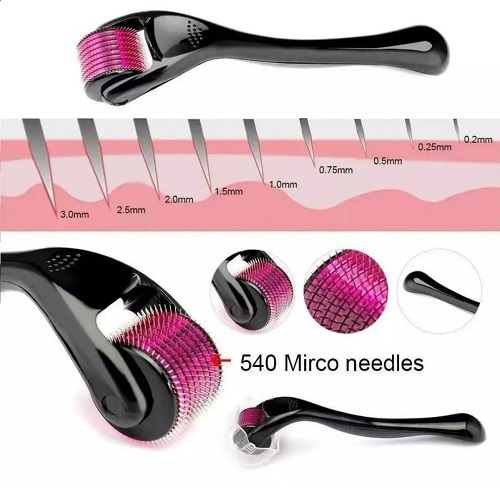 Derma Roller 0.5 Mm Hair & Skin System - Titanium needles - Best quality derma roller - Image 2