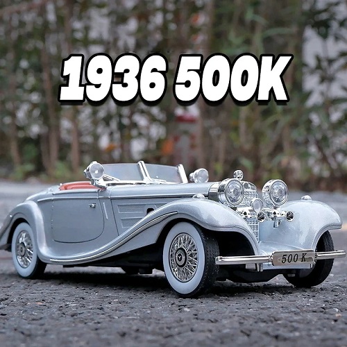 1:24 Diecast 1936 Mercedes Benz 500K Model Car - Image 4