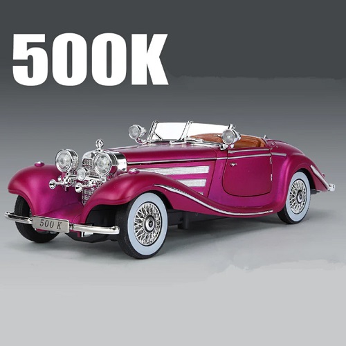 1:24 Diecast 1936 Mercedes Benz 500K Model Car - Image 3