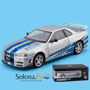1:24 Diecast Nissan Skyline GTR-R34 Model Car