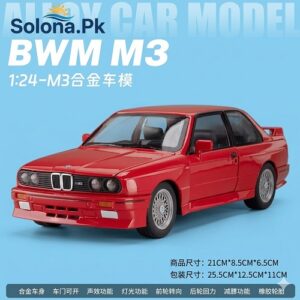 1:24 Scale BMW M3 E30 Diecast Car Model