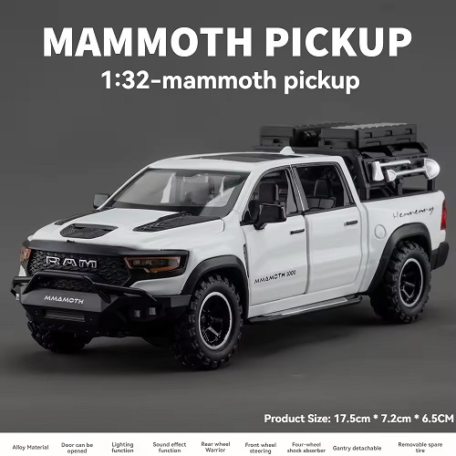 1:32 Diecast RAM Mammoth Pickup Model Car - Image 4