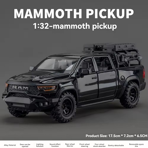 1:32 Diecast RAM Mammoth Pickup Model Car - Image 3