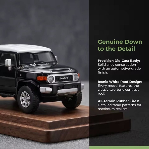 MASSDI 1:64 Toyota FJ Cruiser – Offical Licensed Model by TOYOTA Imported Car Model - Image 3
