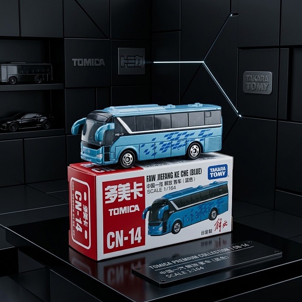 1:64 Tomica CN-14 15 China FAW Jiefang KE Che SCALE FAW Liberation Passenger Car Bus