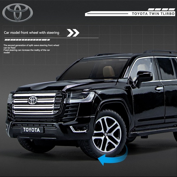 1:24 Diecast Toyota Land Cruiser lc300 with Key SUV Model - Image 4